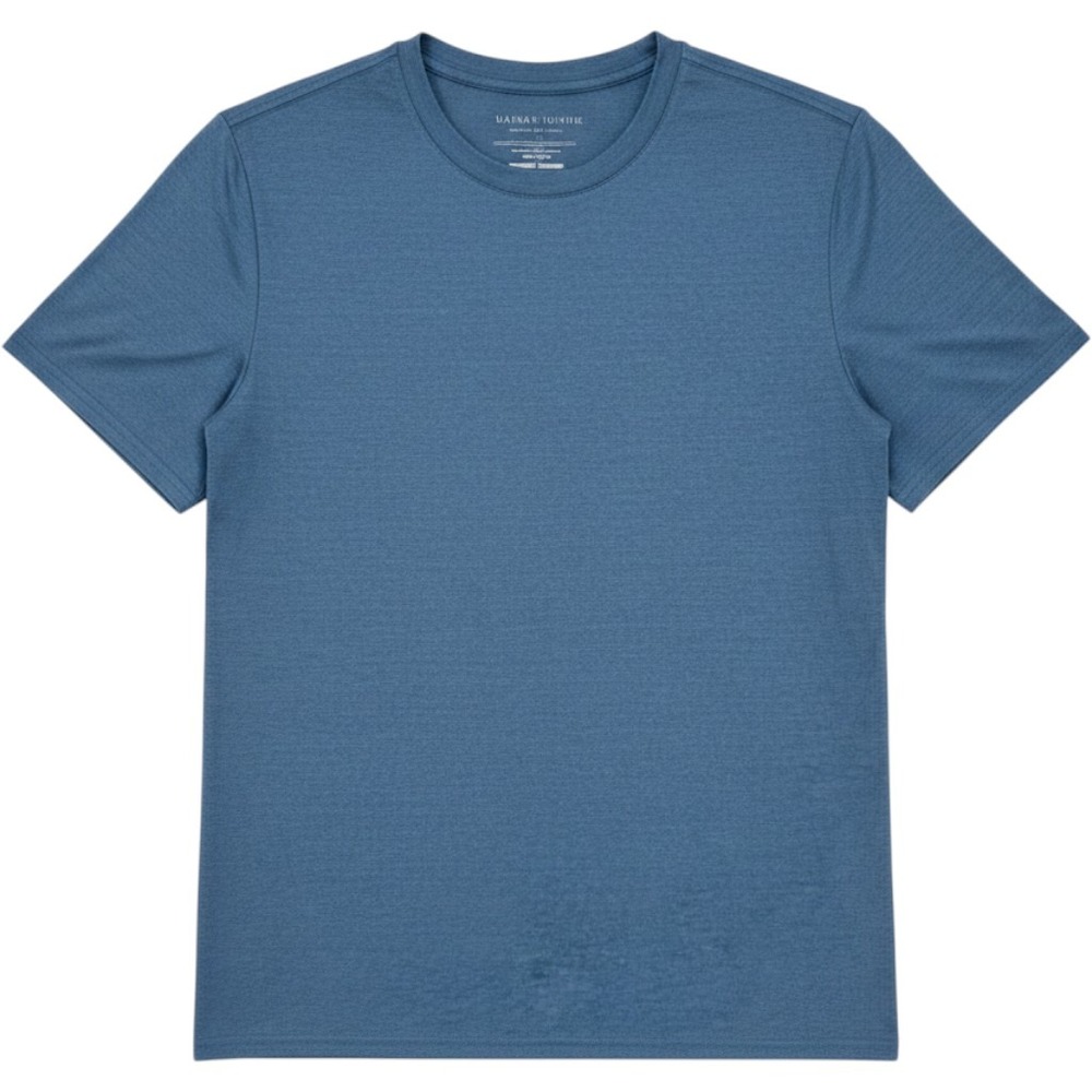 NWT‎ Quince Mens Flowknit Breeze Performance Tee Shirt Blue Sz S Stretchy Soft